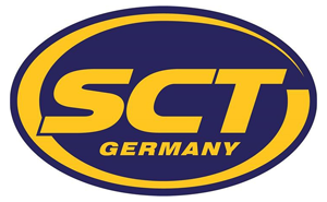Логотип (эмблема, знак) свечей зажигания марки SCT «ЭсСиТи»